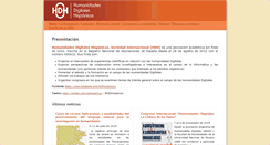 Desktop Screenshot of humanidadesdigitales.org
