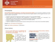 Tablet Screenshot of humanidadesdigitales.org